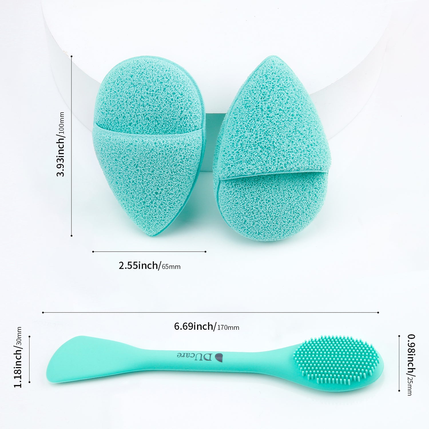 Daily Skin Care Silicone Face Mask Brush Set (3PC)
