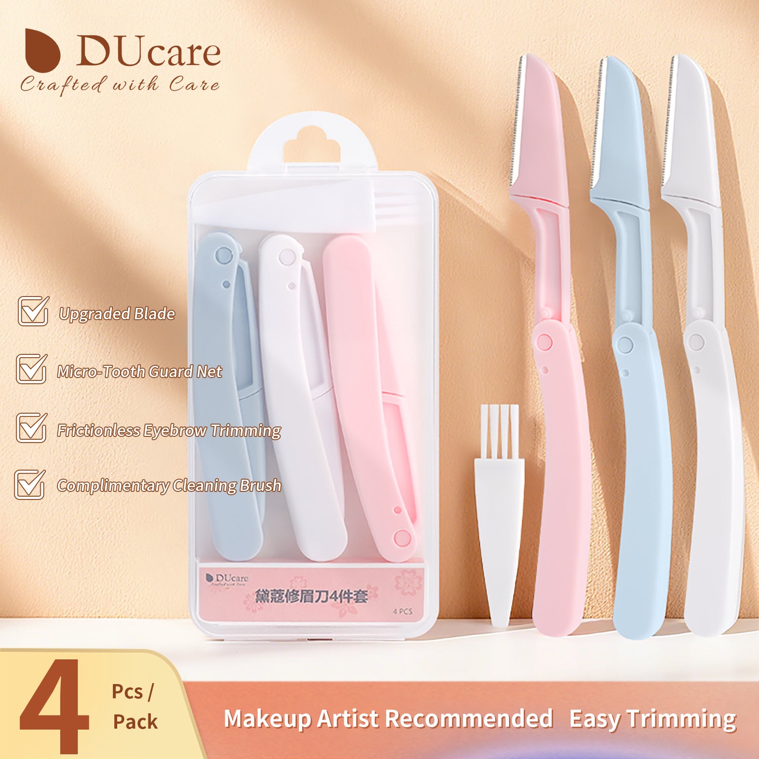 4-Piece Eyebrow Razor Kit