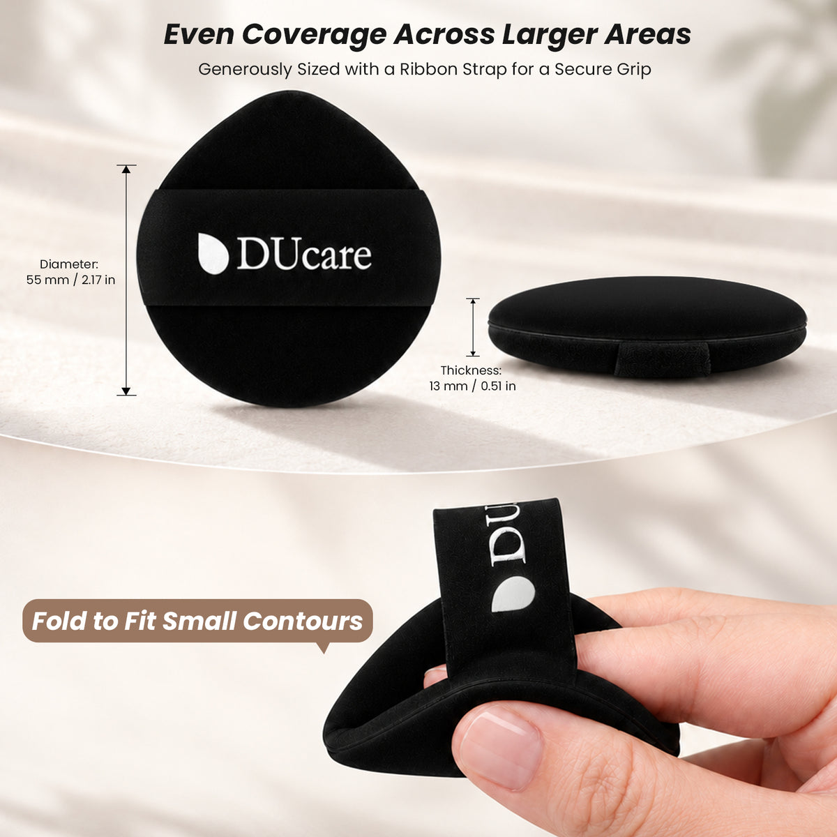DUcare Rubycell Makeup Puffs -2 Piece