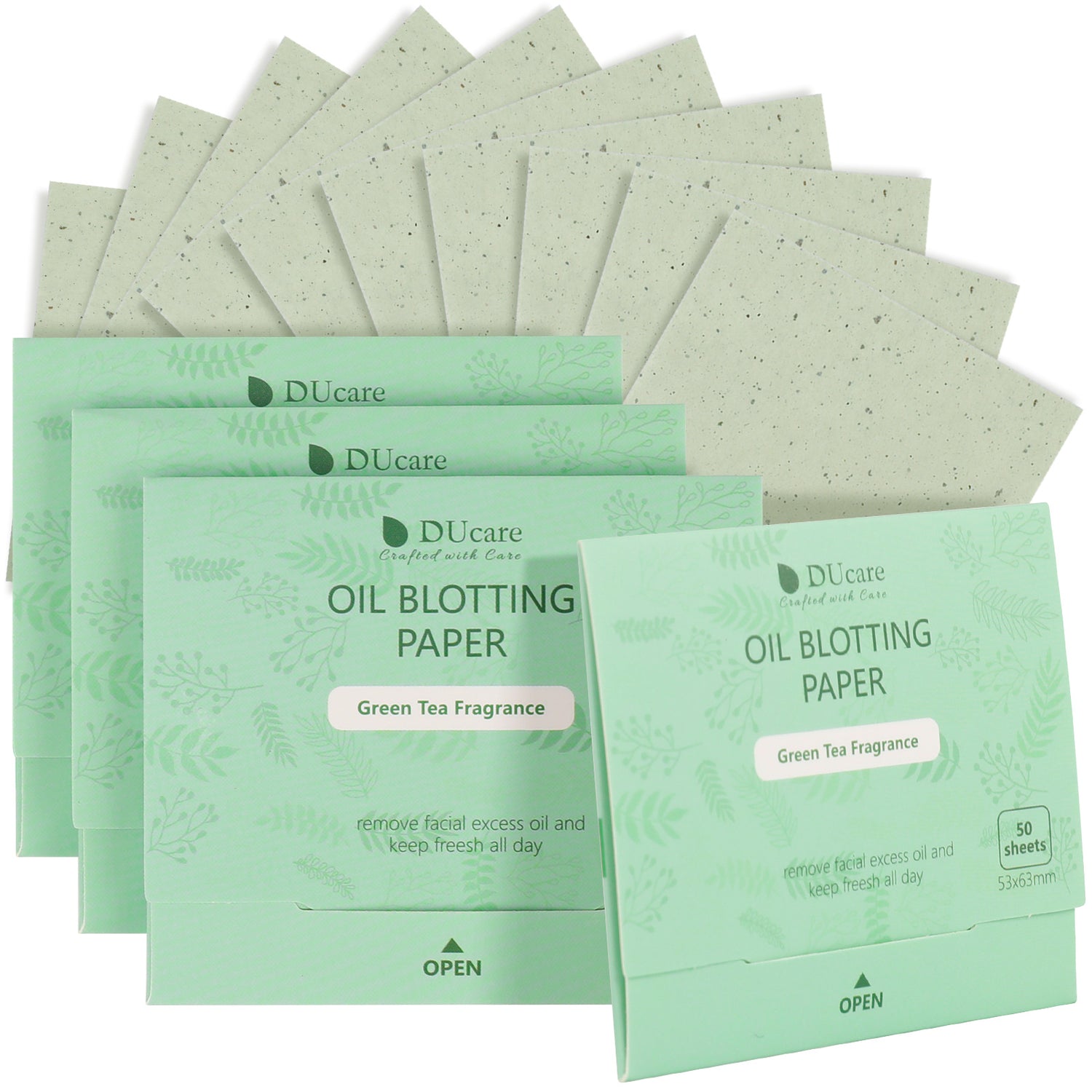 DUcare 4 Piece Green Tea Oil Absorbing Sheets