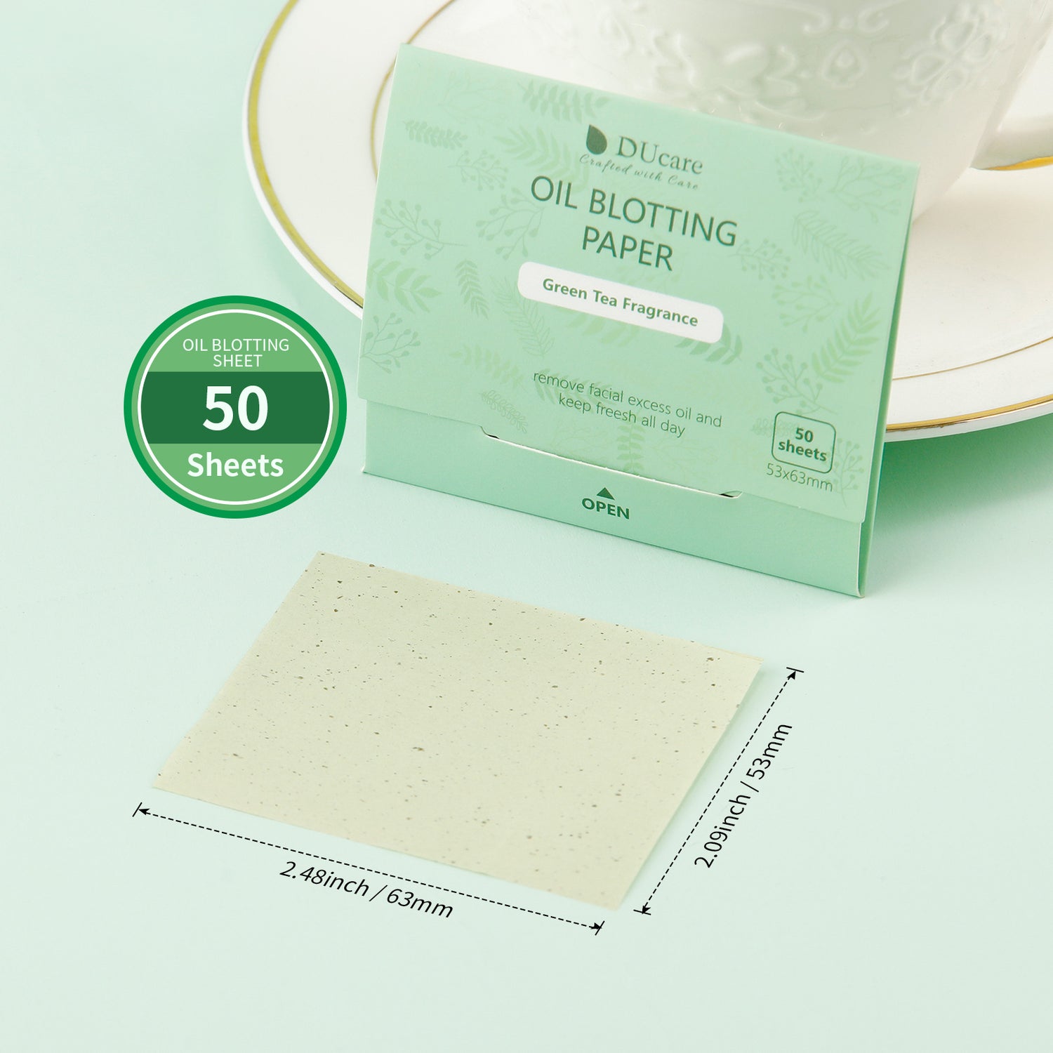 DUcare 4 Piece Green Tea Oil Absorbing Sheets