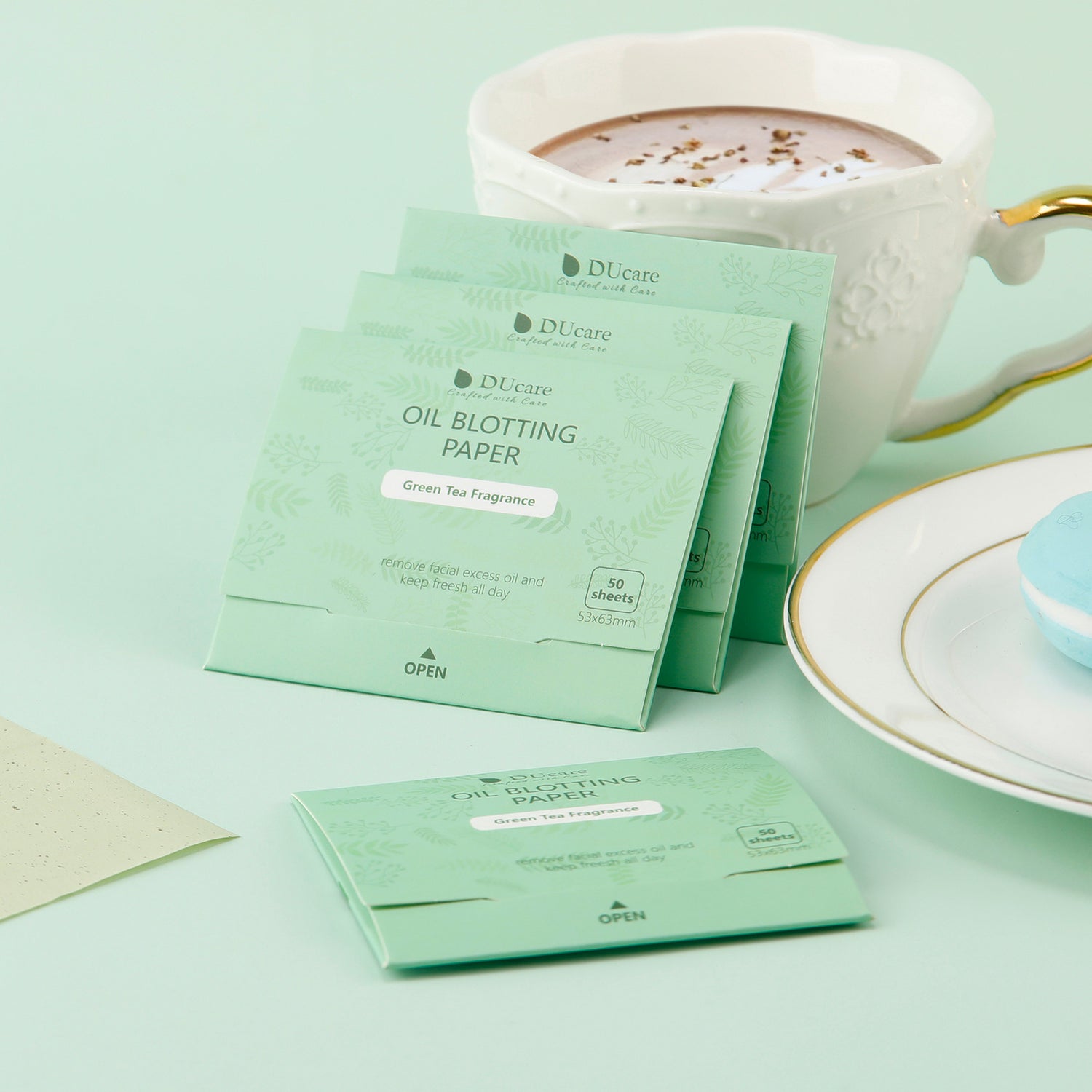 DUcare 4 Piece Green Tea Oil Absorbing Sheets