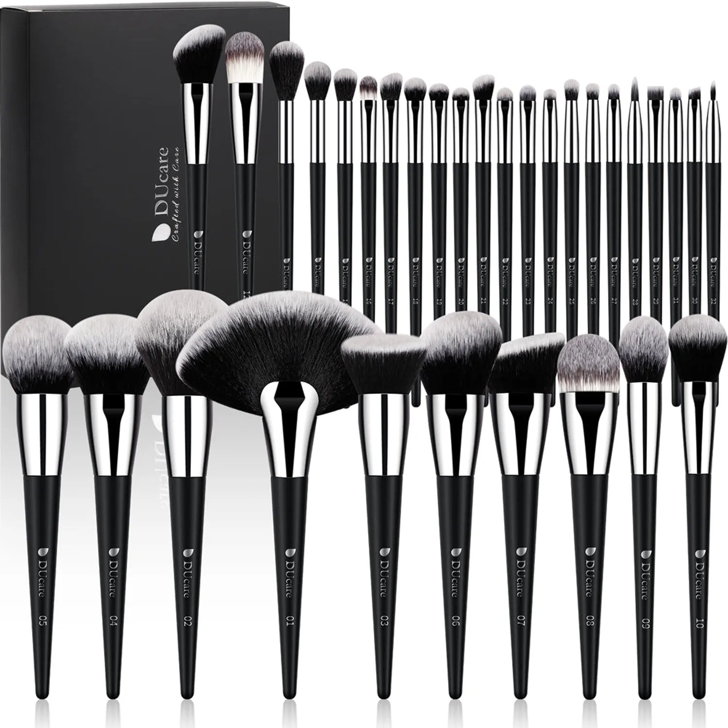 Panda Luxury Pro Artistry 31-Piece Face & Eye Brush Set