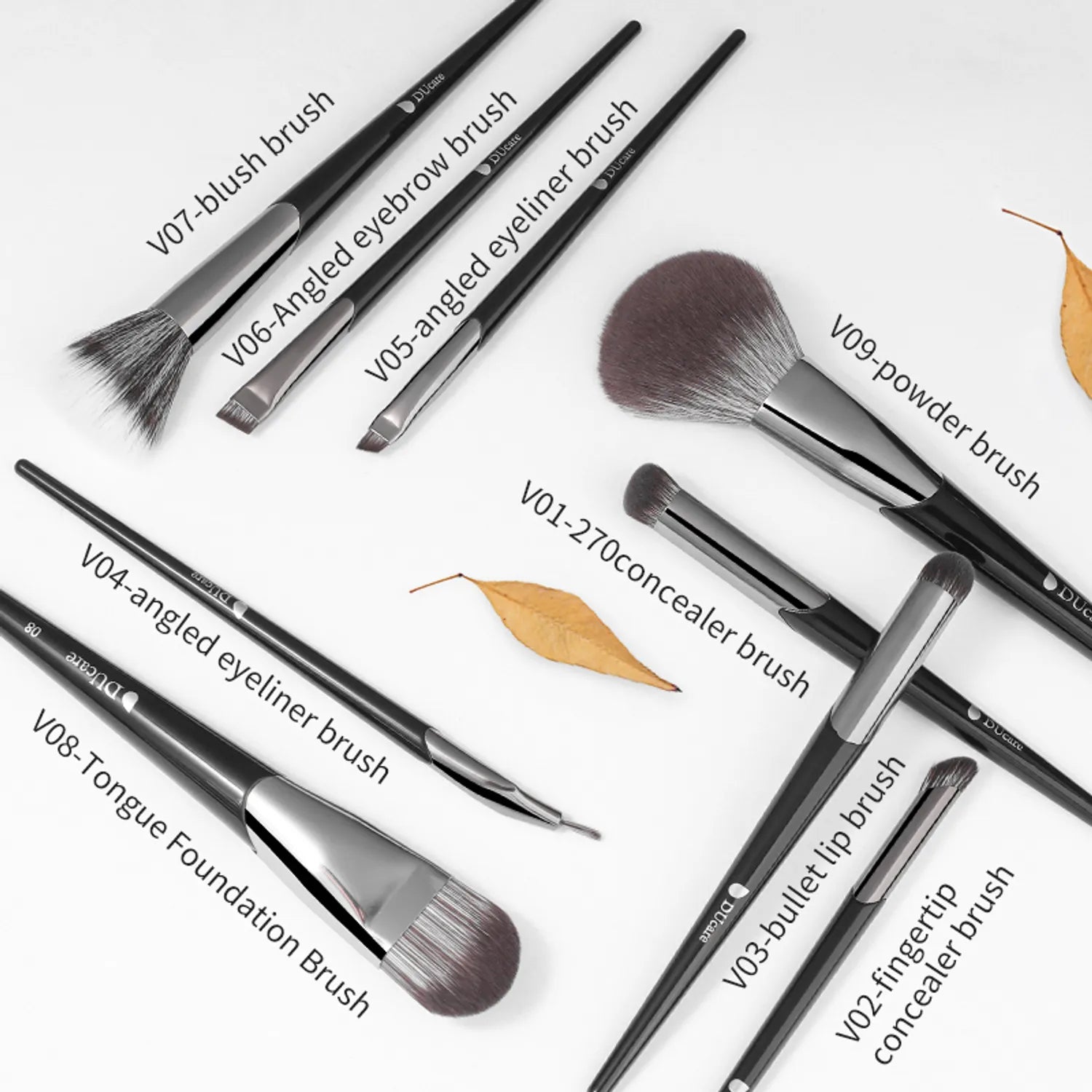 V-Series-9Pcs DUcare Makeup Brush Set