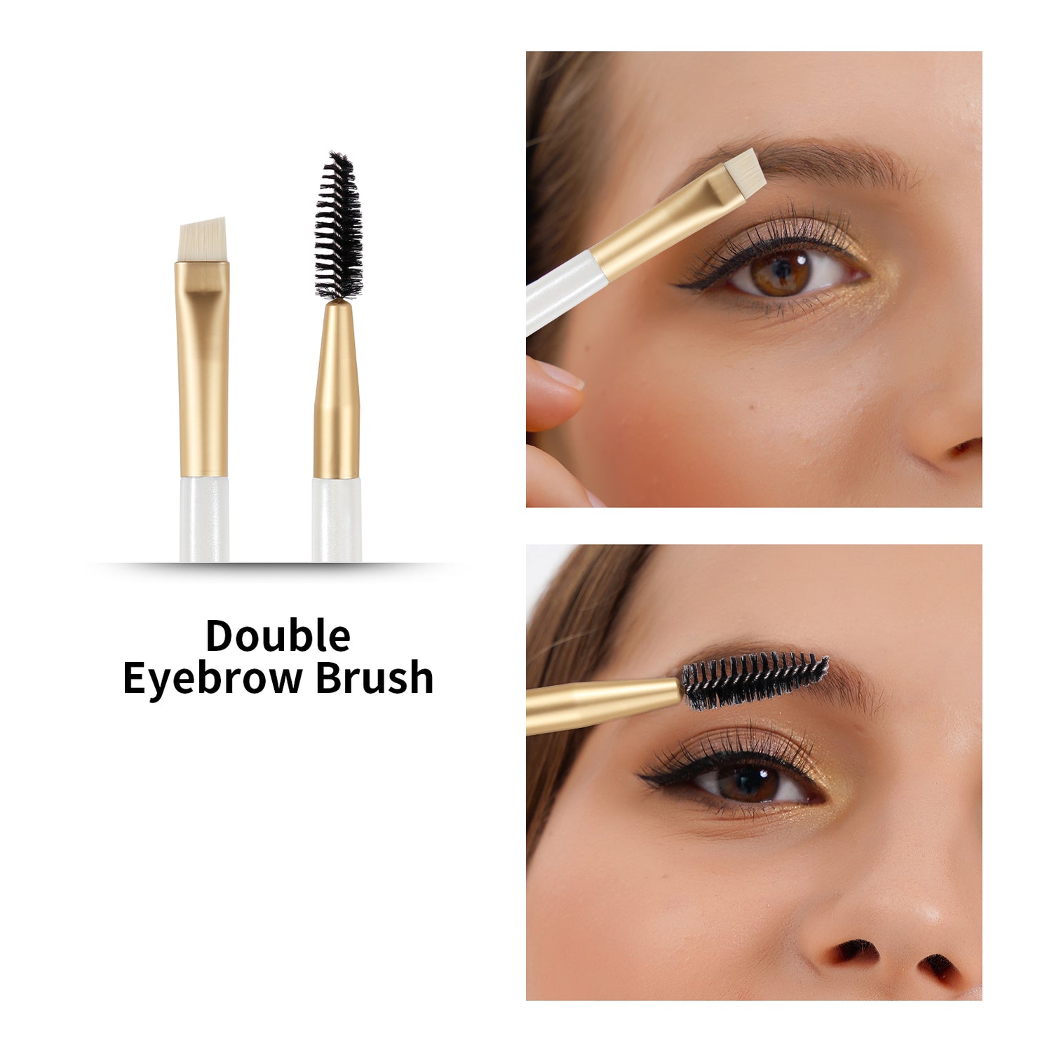 Platinum Double-ended Eyebrow Brush