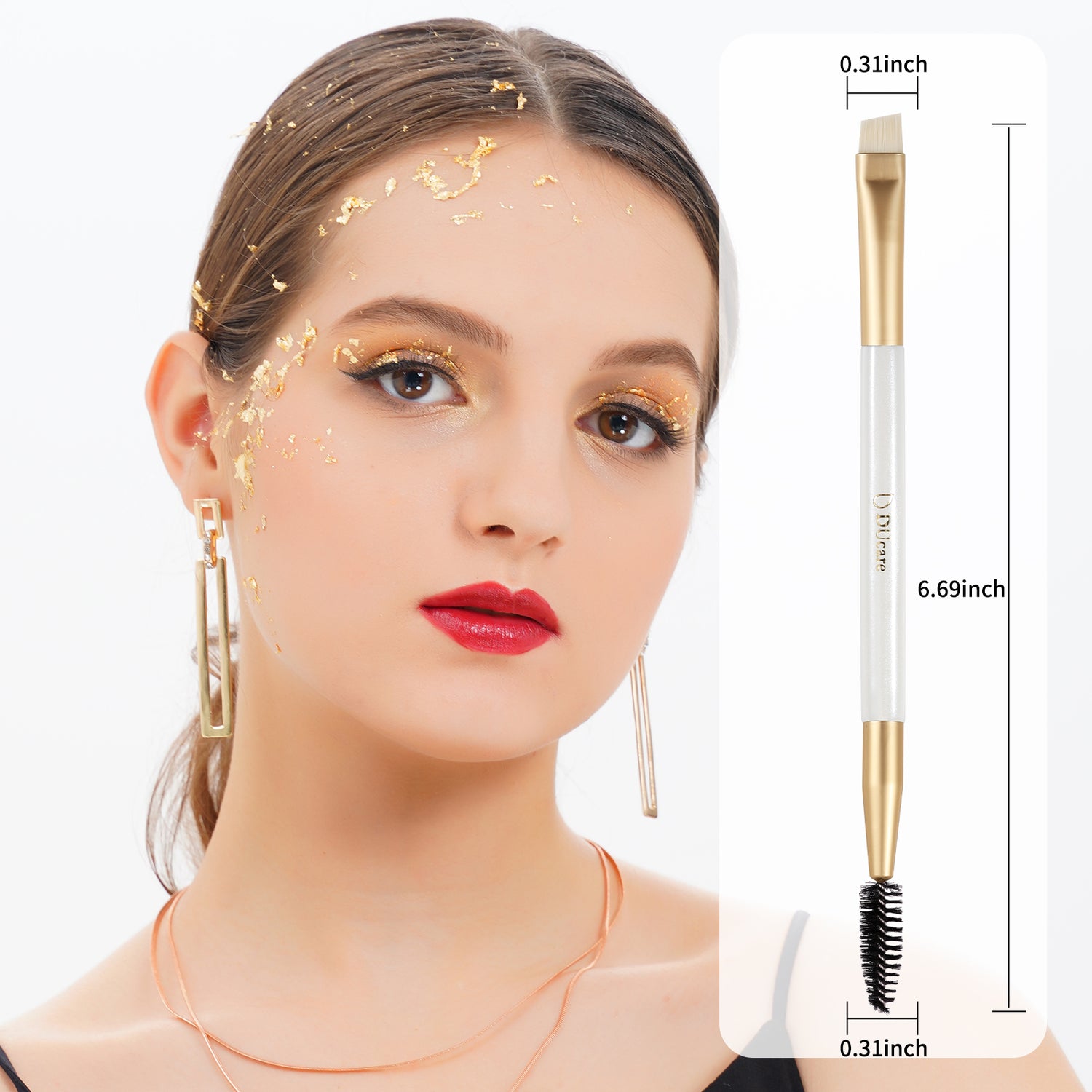 Platinum Double-ended Eyebrow Brush
