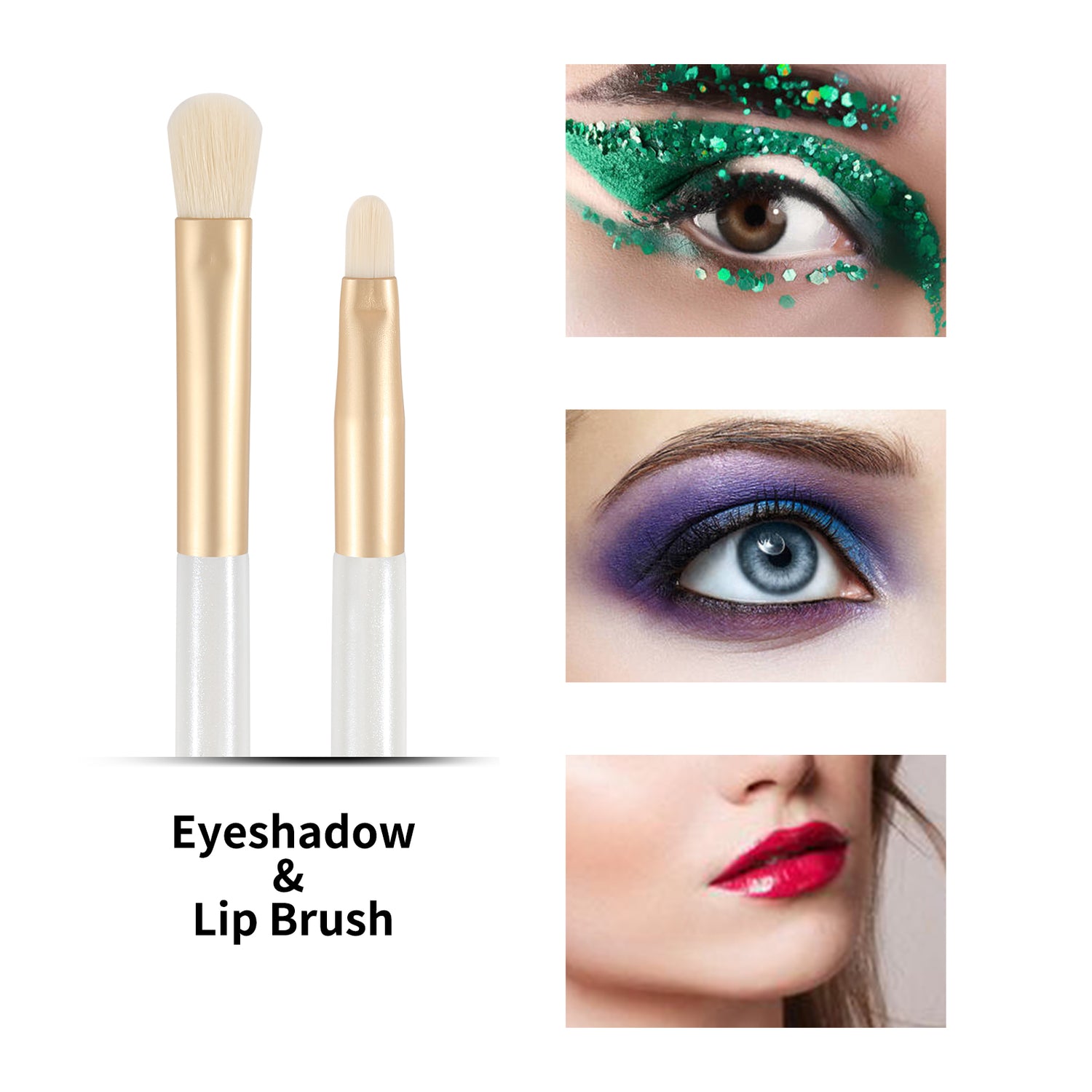 Platinum Eyeshadow Brush & Lip Brush