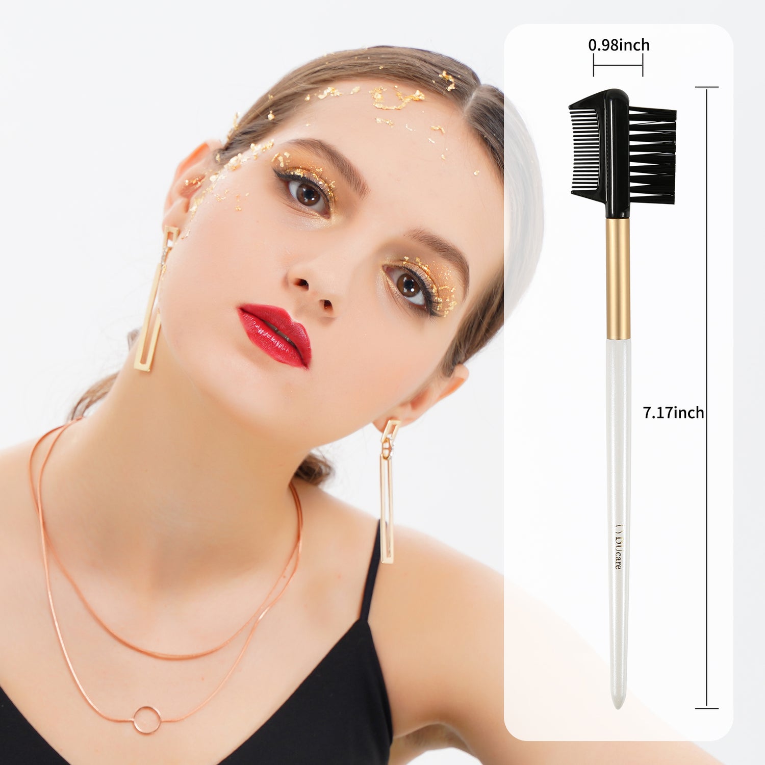 Platinum Eyebrow Brush Comb