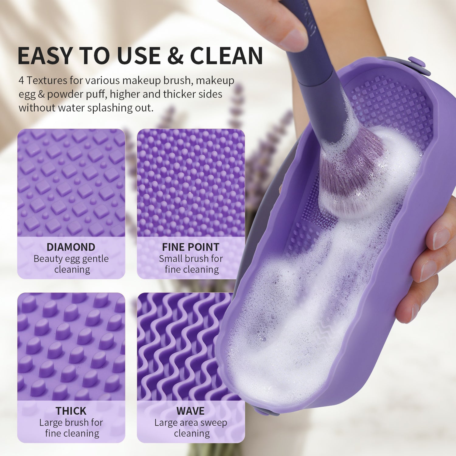 DUcare 4-In-1 Silicone Makeup Brush Cleaner