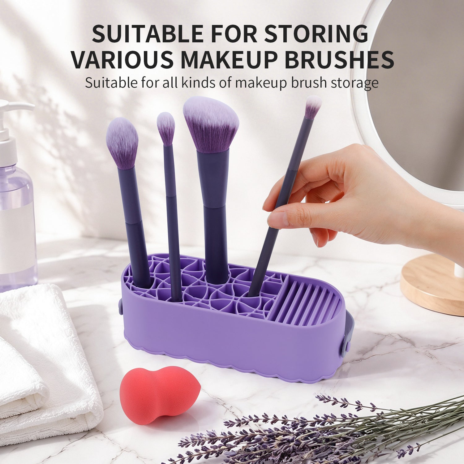DUcare 4-In-1 Silicone Makeup Brush Cleaner