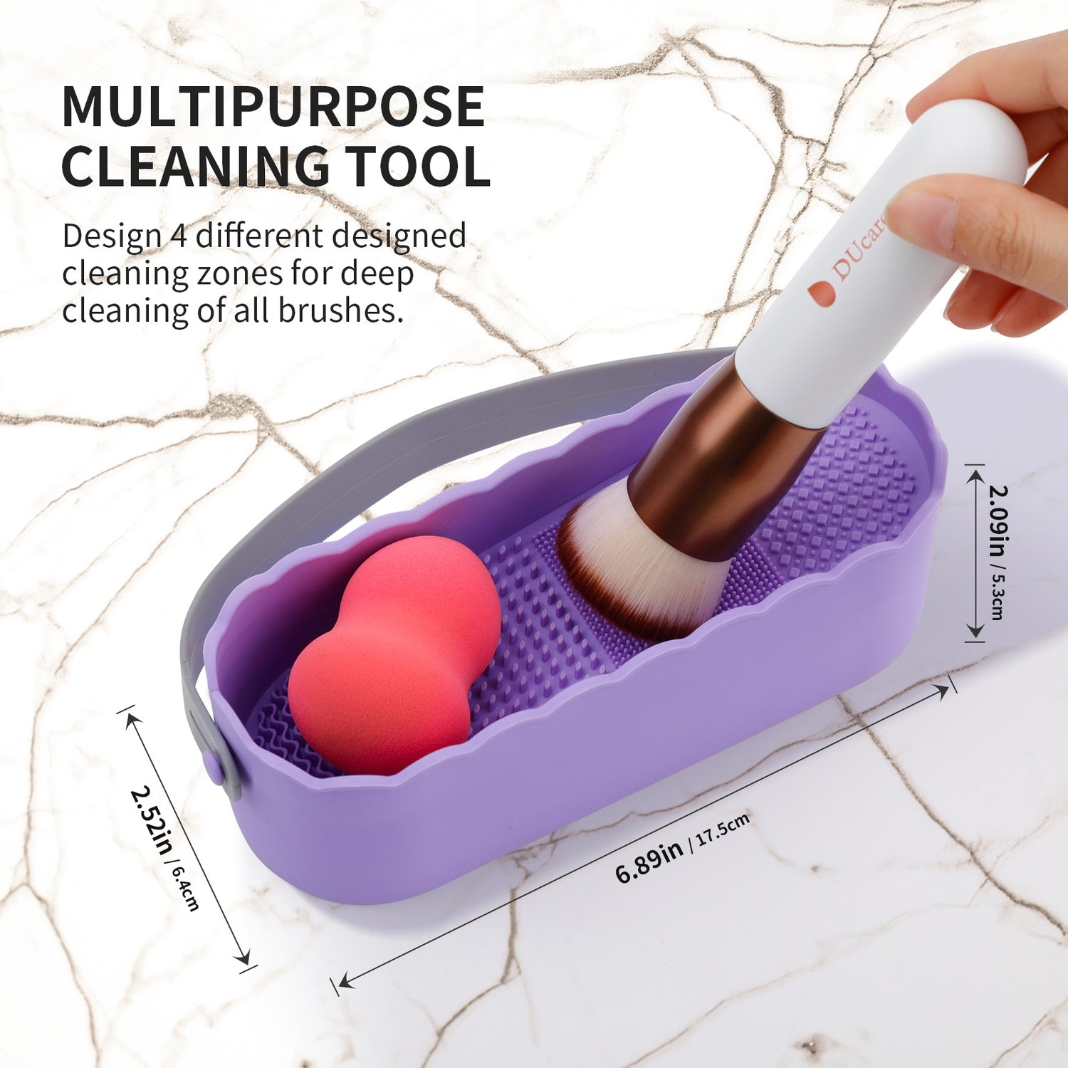 DUcare 4-In-1 Silicone Makeup Brush Cleaner
