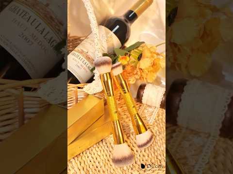 Afterglow Luxurious Gold 2Pcs Dual-end Face Brush Set