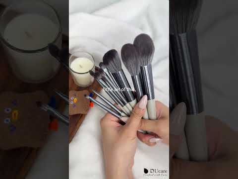 Silver Elegance 10Pcs Face & Eye Brush Set