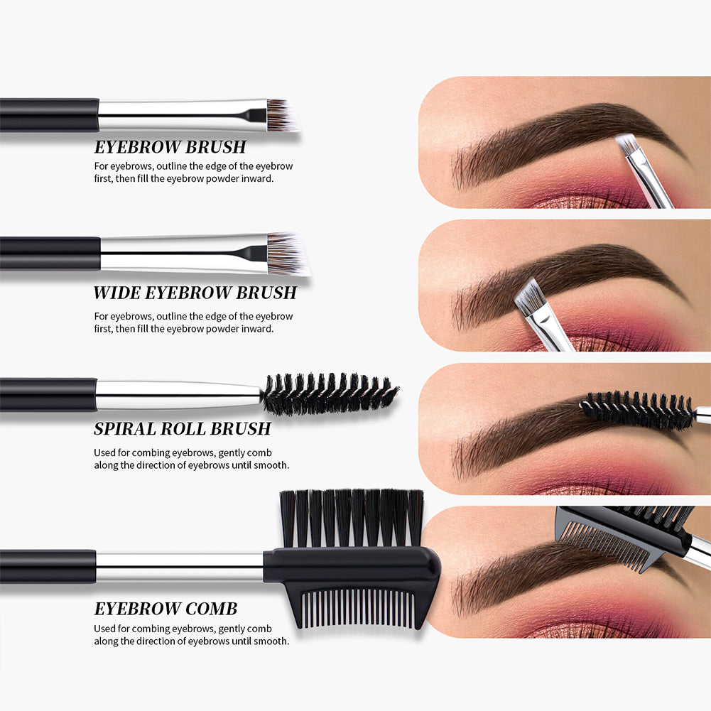 DUcare double-ended eyebrow brush