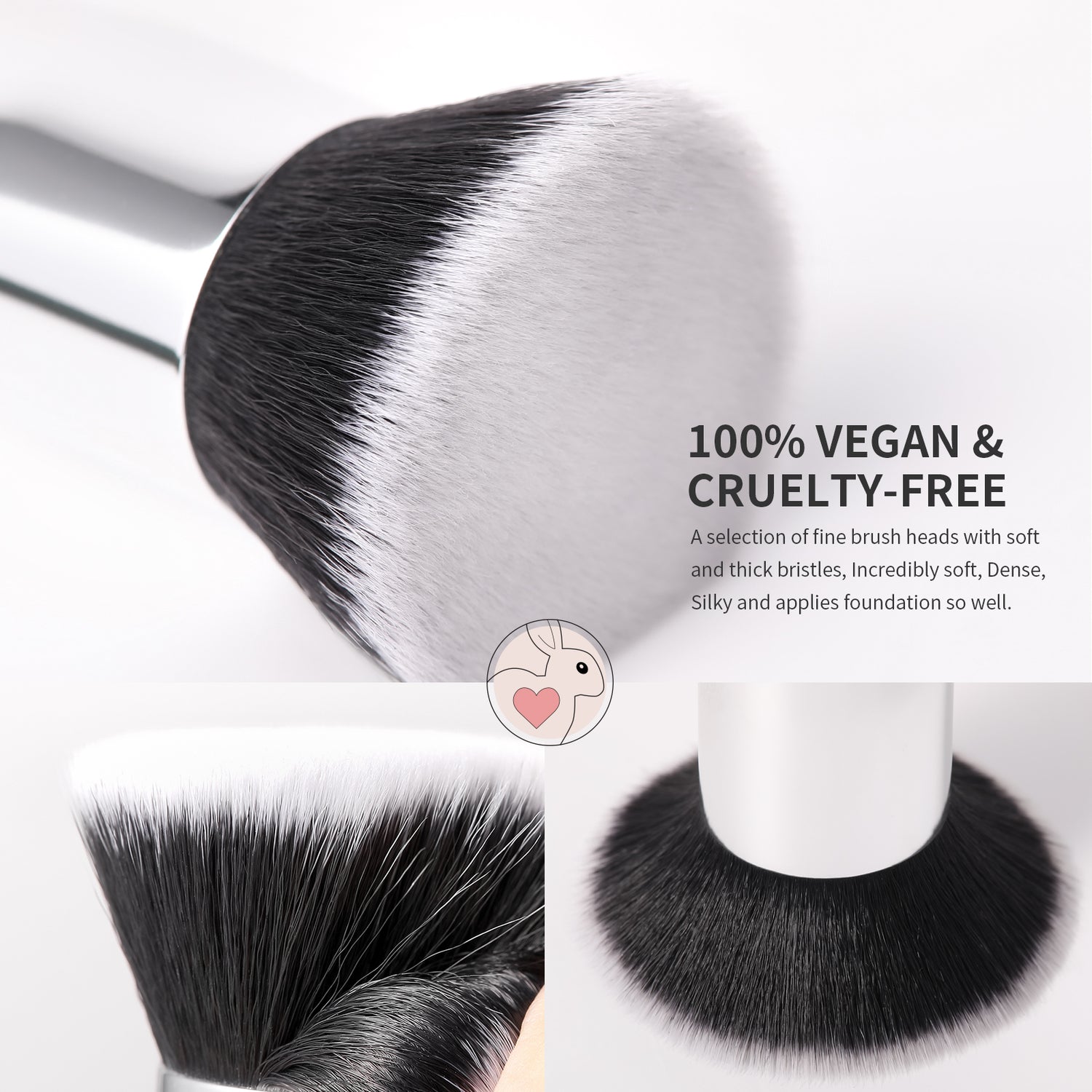 Currant---DUcare Flat Foundation Brush Single Pack