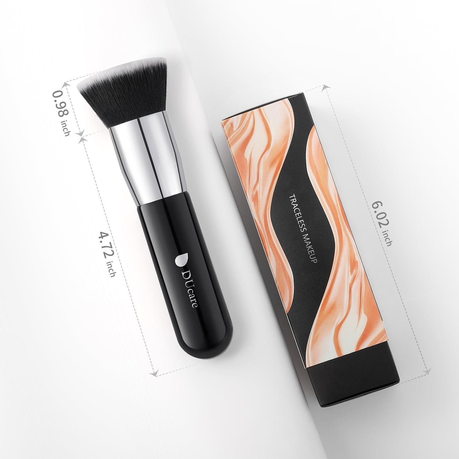 Currant---DUcare Flat Foundation Brush Single Pack