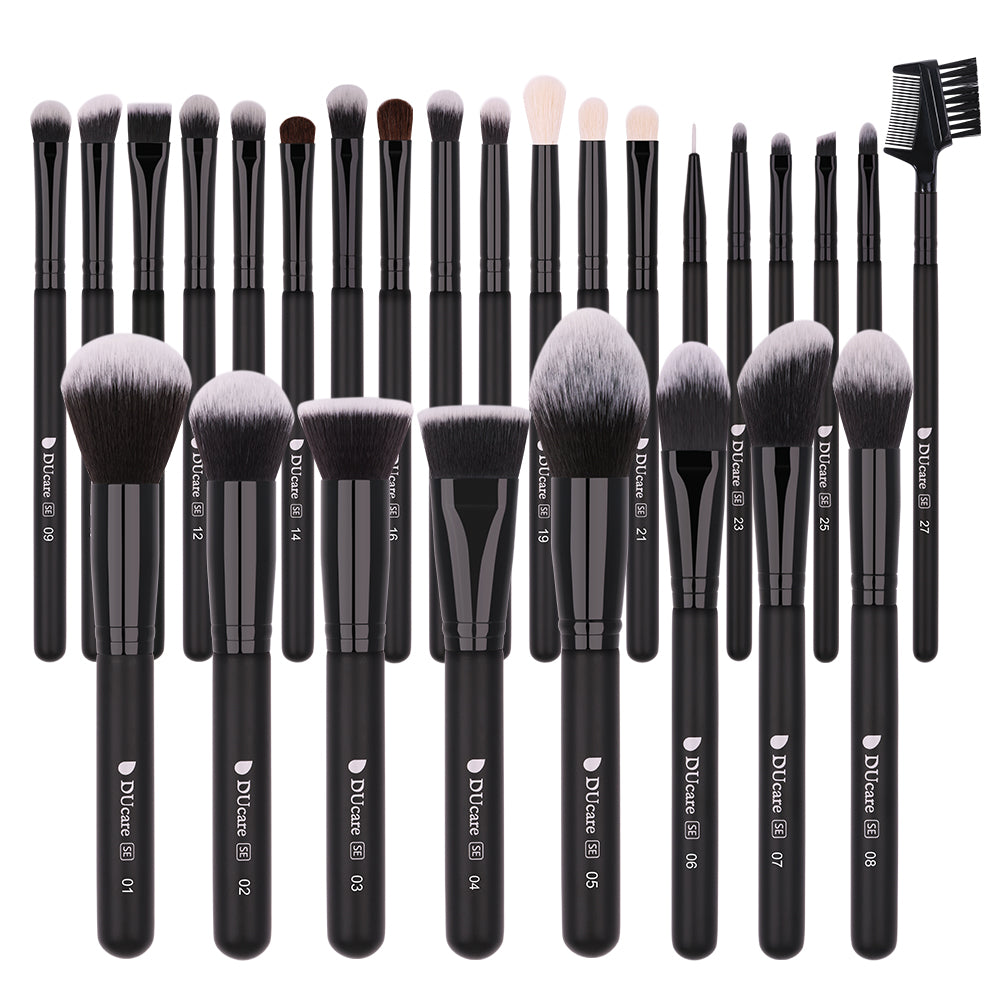 Classic Red- 27 in 1 DUcare Professional Makeup Brushes Set